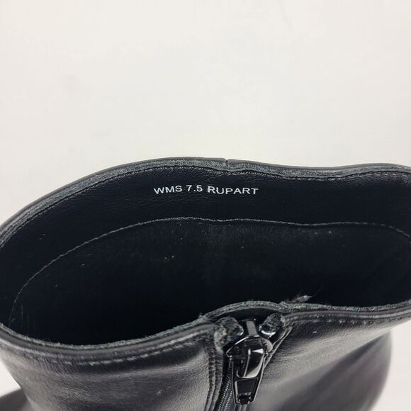 DV by Dolce Vita Rupart Wedge Bootie Black Faux Leather - Picture 4 of 14